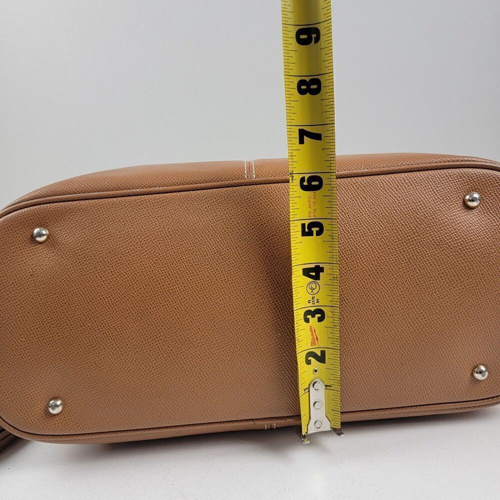 Dooney & Bourke Davis Tassel Saffiano Zip Shopper Tote Pebble Tan Leather Purse - Picture 6 of 16